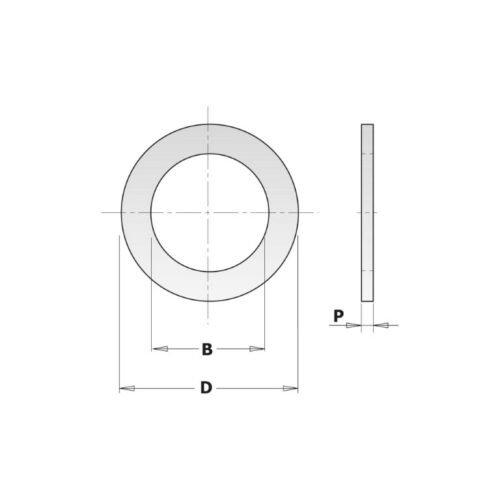 Saeketta vaheseib D=20mm B=16mm P=1
