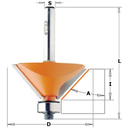 Sõrmfrees HM S=8 D=31.7 (45 kraadi)