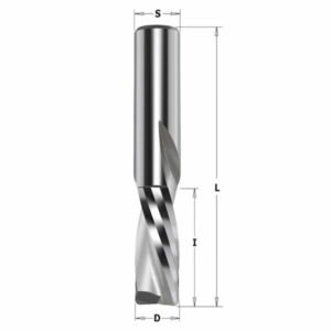 Spiraalfrees Z2 NEG.  D=4X15X60 S=8 HM RH