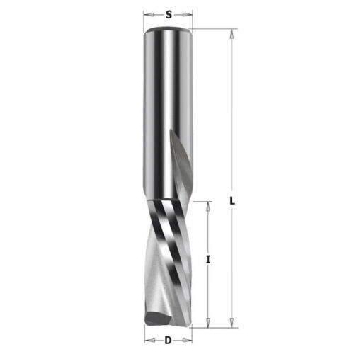 Spiraalfrees Z2 NEG.  D=4X15X60 S=8 HM RH