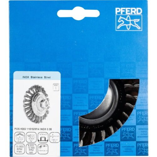 Taldrikhari punutud KBG Inox 115mm/M14 0