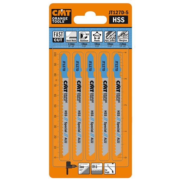 Tikksaetera metallile HSS, 5tk pakis 75x3/8TPI, CMT