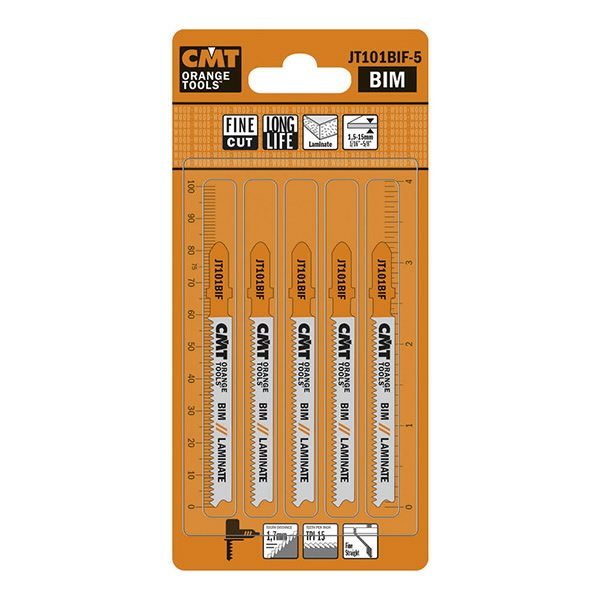 Tikksaetera puidule BIM 8% Co, 5tk pakis 58/83x1,7mm 15TPI, CMT