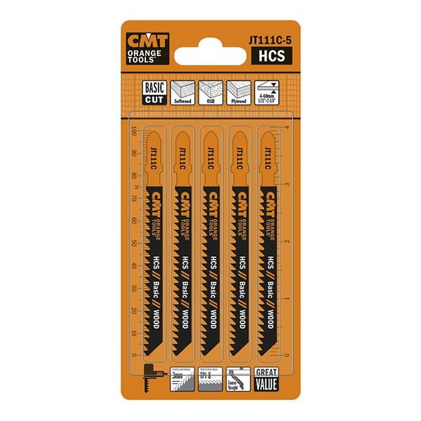 Tikksaetera puidule HCS, 5tk pakis 75x3/8TPI, CMT