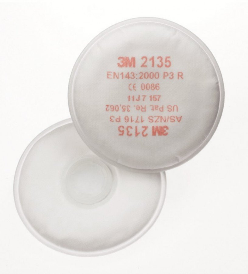 Tolmufilter P3, ümmargune, paar, 3M