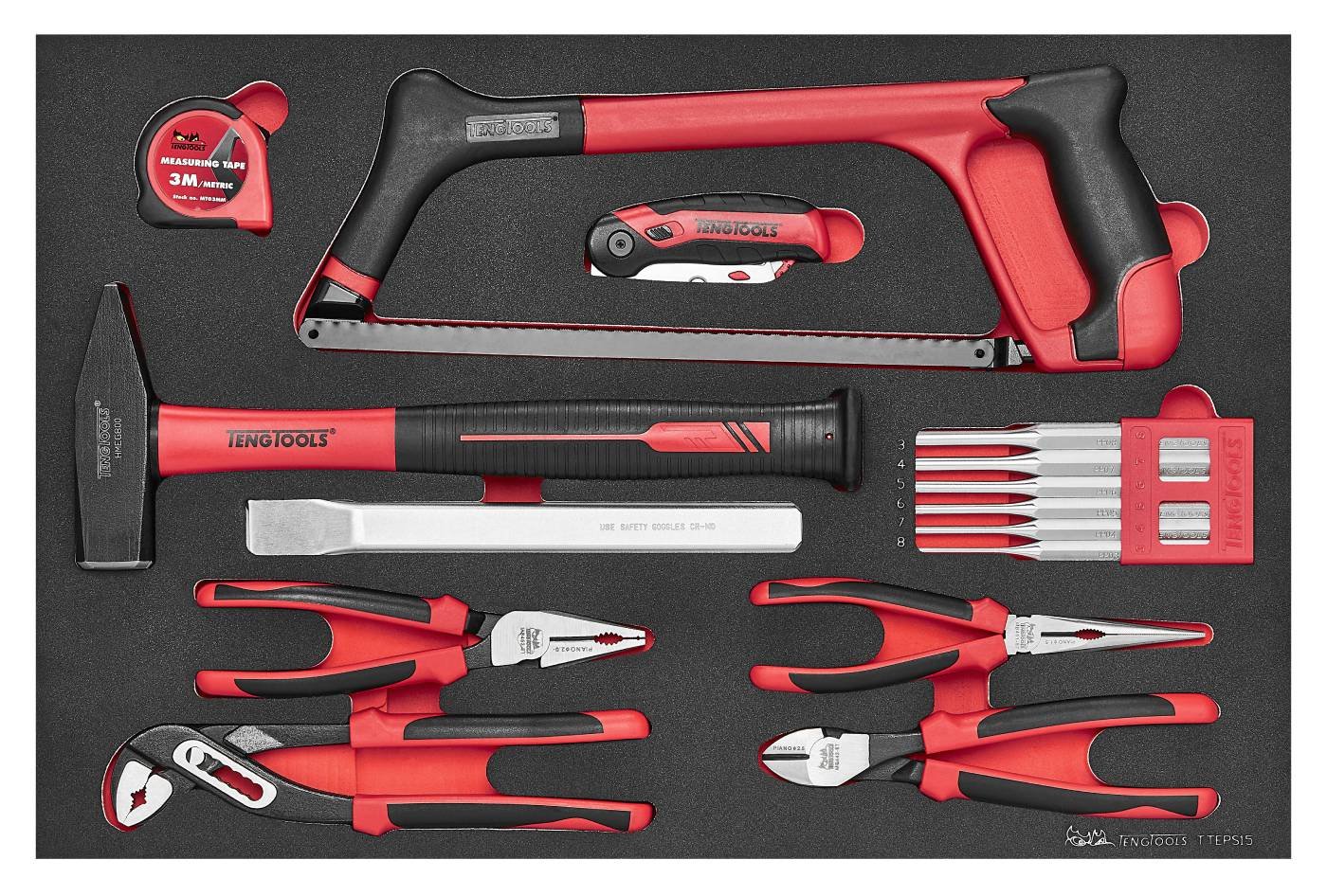 Tööriistakomplekt 15 osal.Teng Tools TTEPS15