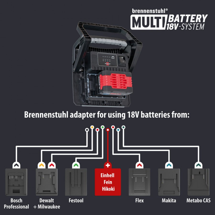 Töövalgusti LED MULTI 4000 MA laetav 4500lm 40W IP65 IK08, Brennenstuhl
