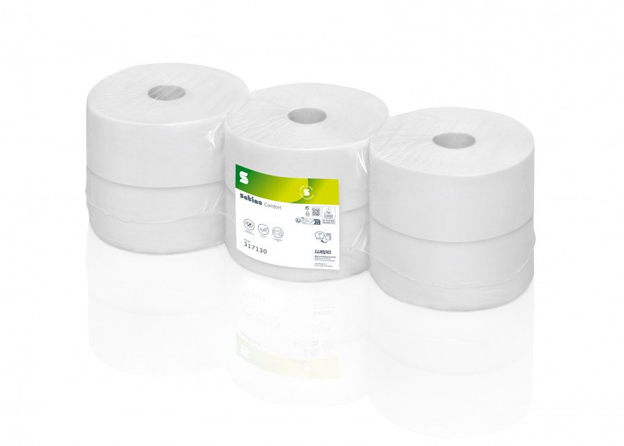 Tualettpaber rullis Comfort/ 2- kihti/6 x 380 m JT2, Satino by WEPA
