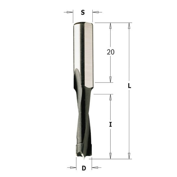 Tüüblipuur 8x58 S=8X20 HM RH, CMT
