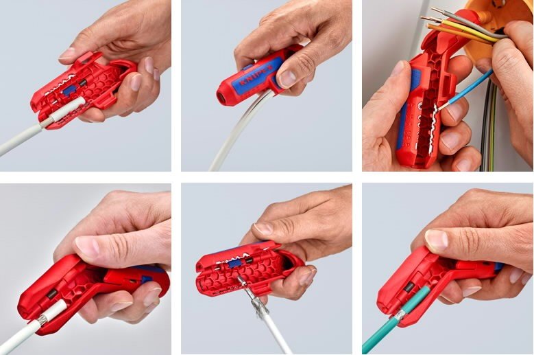 Universaalne isolatsioonikoorija ErgoStrip 0,2-4mm2+D8-13mm, Knipex