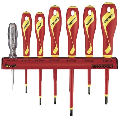 kruvitsakomplekt 1000V 7 osa Teng Tools | Käsitööriistad>Kruvikeerajad>Kruvikeerajate komplektid | Teng Tools | Trollo.ee | Üle 10 000 toote