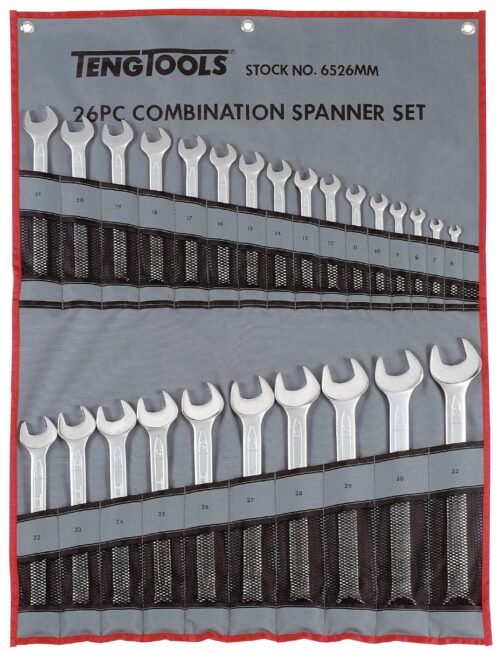 lehtsilmusvõtmete komplekt 6526MM 26tk 6-32mm Teng Tools | Käsitööriistad>Mutrivõtmed>Lehtvõtmed | Teng Tools | Trollo.ee | Üle 10 000 toote