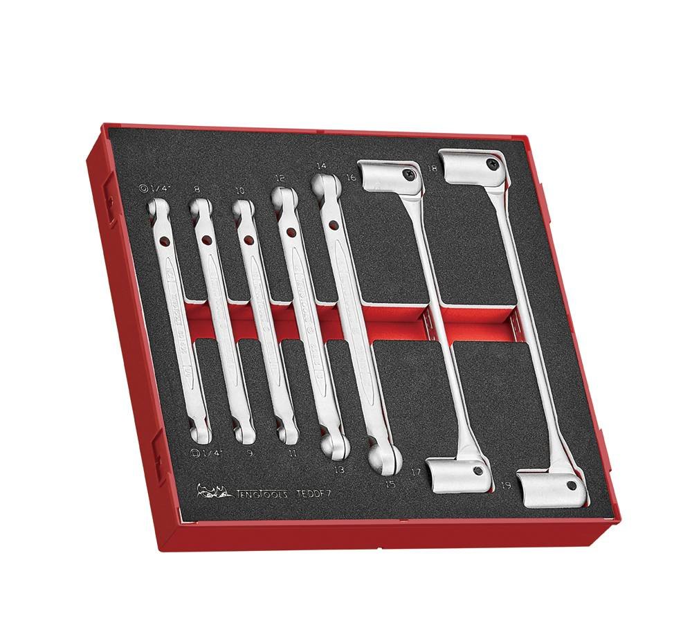 liigendpadrunvõtmete komplekt EVA 7 osa Teng Tools