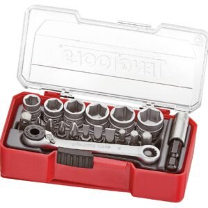 padrunvõtmekomplekt 1/4″ nelikantkinnitusega TJ1419 TengTools | Käsitööriistad>Padrunid>Padrunite komplektid | Teng Tools | Trollo.ee | Üle 10 000 toote