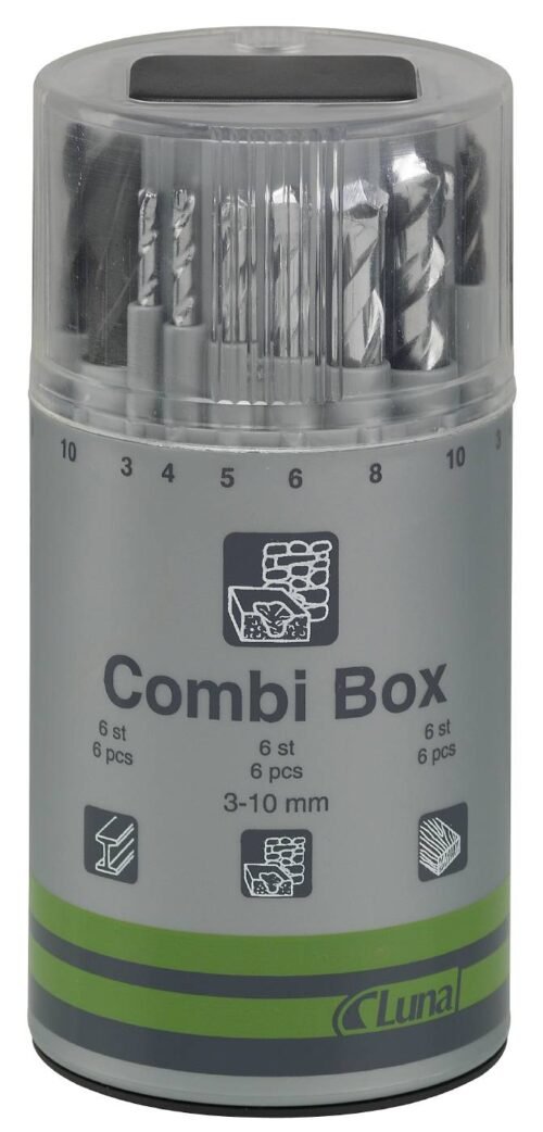puurikompl 3-10MM COMBIBOX | Tarvikud>Puurid>Puuride komplektid | Luna Tools | Trollo.ee | Üle 10 000 toote
