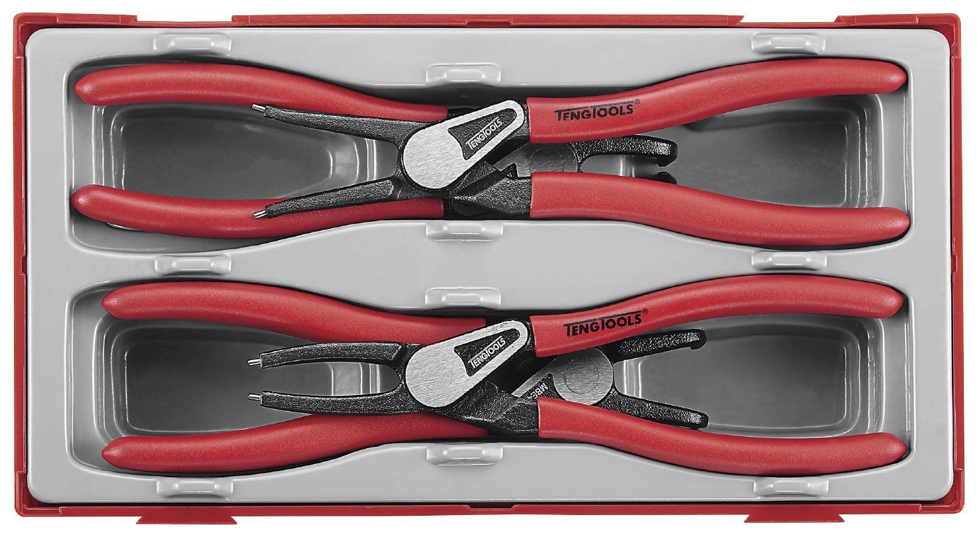 stopperrõngatangide komplekt sise- ja välisrõngastele 4osaline TengTools TT474-7E