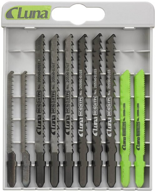 tikksaelehtede kompl A-SHANK 10 osa | Tarvikud>Tikksae terad | Luna Tools | Trollo.ee | Üle 10 000 toote