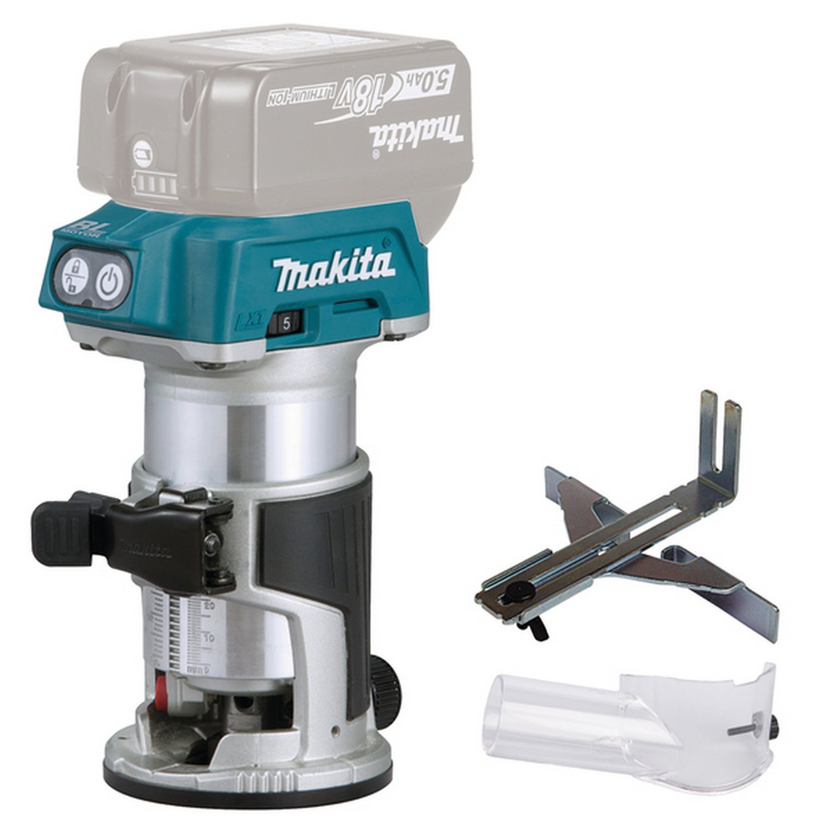 Akuga ülafrees/servafrees Makita DRT50Z (ilma aku ja laadijata)