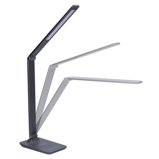 LED-laualamp 10W 400lm, hall, juhtmevaba laadijaga