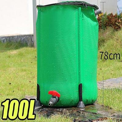 100L PVC COLLAPSIBLE RAINWATER TANK 400x780MM, koos 3/4 tolli ventiil