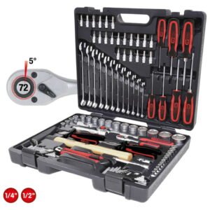1/4"+1/2" universaalne tööriistakomplekt 97pcs