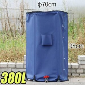 380L PVC COLLAPSIBLE RAINWATER TANK 700x980MM