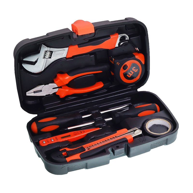 8-PIECE tööriistakomplekt (koos reguleeritav WRENCH) IN plastikkohver
