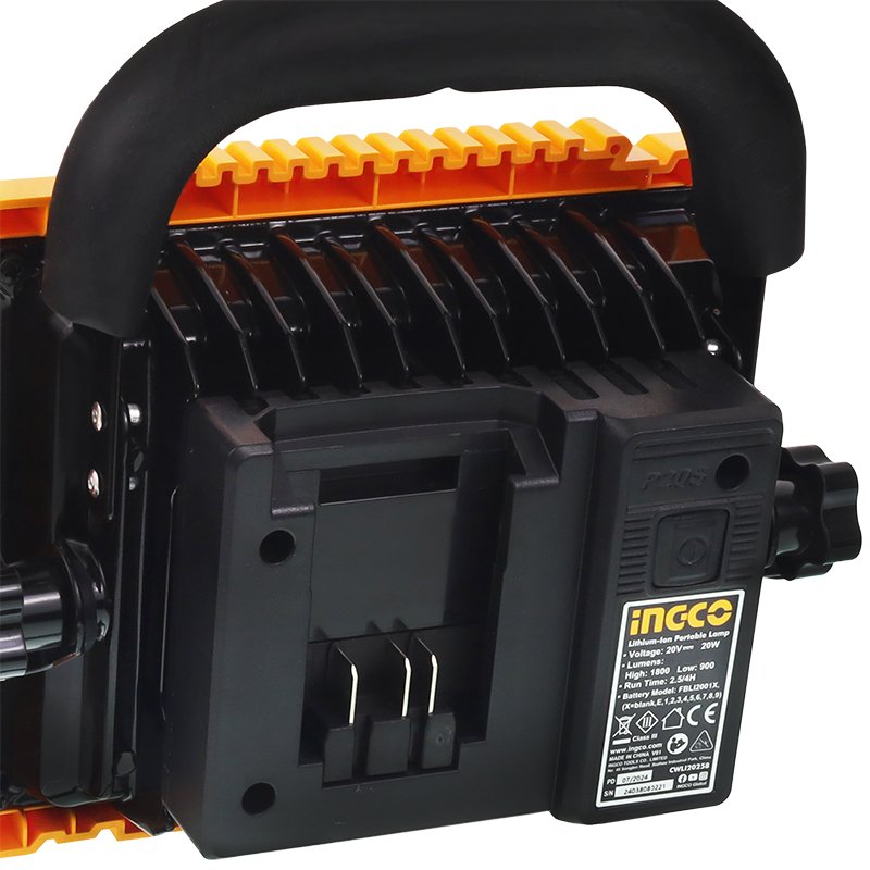 Aku LED FLOODLIGHT 1800LM 20V 2AH aku koos laadija