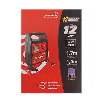 Akulaadija, 6/12V 12A (RMS), sobib 30AH TO 160AH BATTERIES