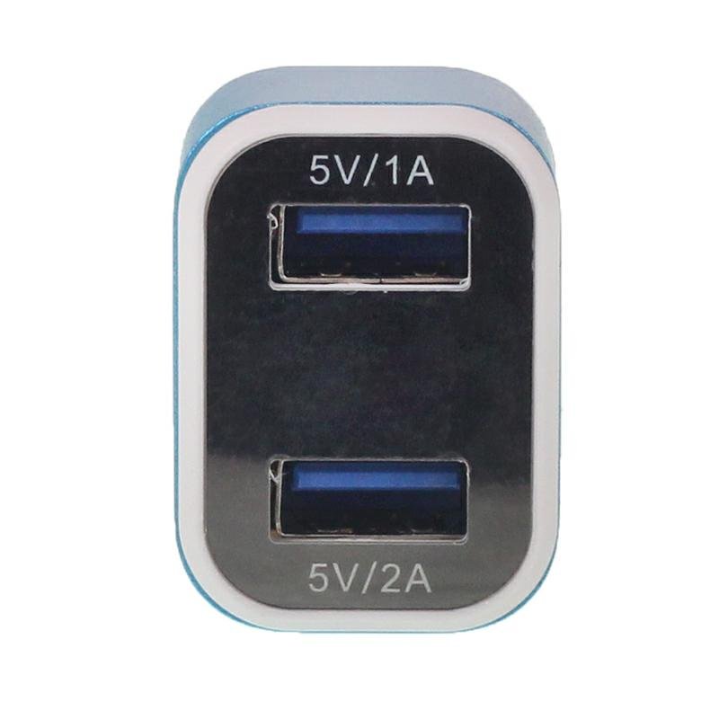 Auto USB-adapter (laadija) 2 pesad - DC 5V, 1x1A, 1x2A + pingetester