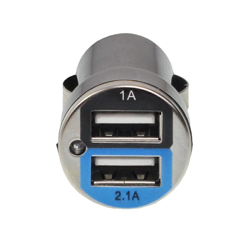 Auto USB-adapter (laadija) 2 pesad - DC 5V, 2x2.1A