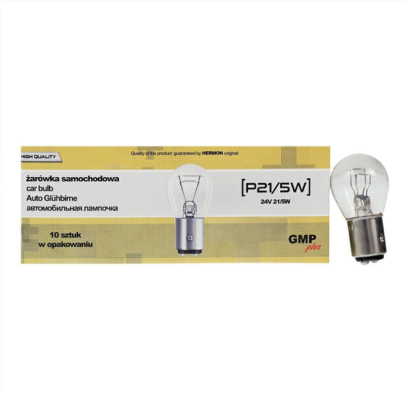 BULB, P21/5W, 24V, 21/5W BAY15D, HOMOLOGATSIOON E2, KOMPLEKT 10 tk