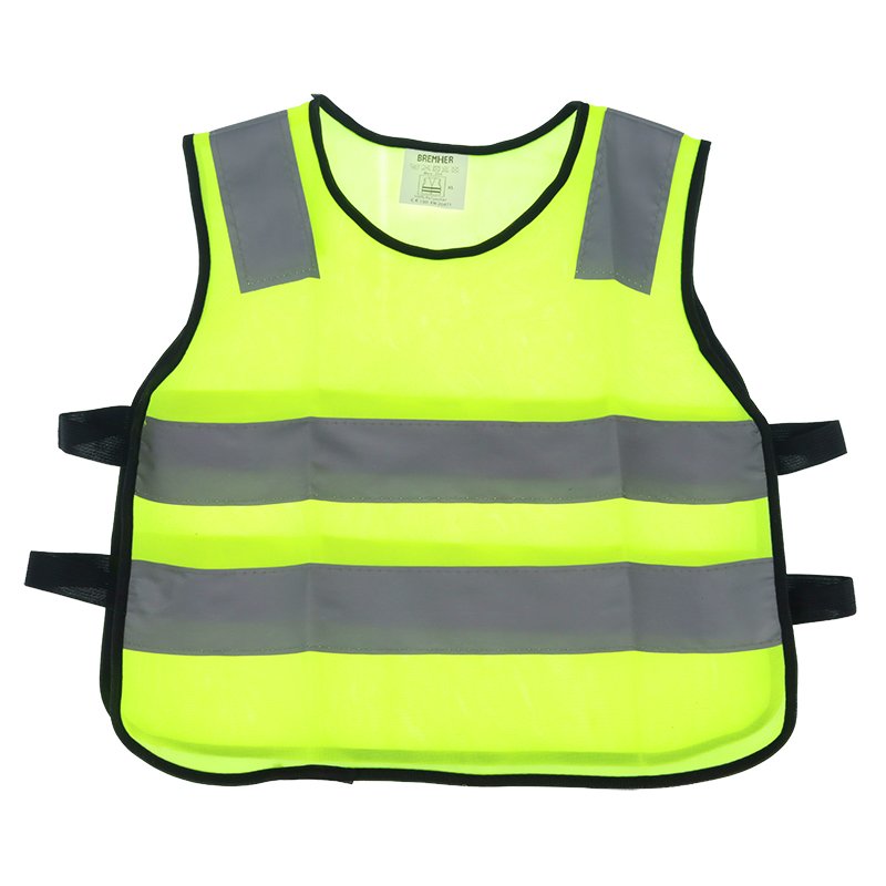 CHILDREN'S HIGH-VISIBILITY VEST kollane 120G 7-12 YEARS CE EN20471