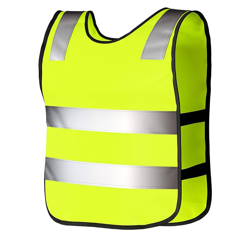CHILDREN'S HIGH-VISIBILITY VEST kollane 120G 7-12 YEARS CE EN20471