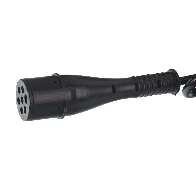 COILED SPIRAL adapter 2x7 (24N+24S) / 15/24V 4.5M, maks. tööpikkus 3.6M, plastik PLUGS