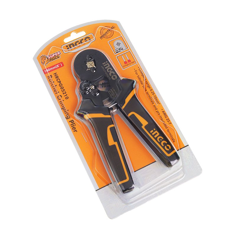 CRIMPER, pressimistööriist sobib ühendused, FERRULES AND elektriline TERMINALS, 160MM, 0.25-10MM?
