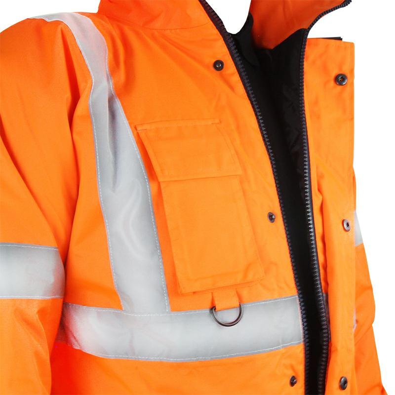FLUORESTSENTSJAKK, SOE PEHMENDUS, SUURUS L, "URAN", ORANŽ