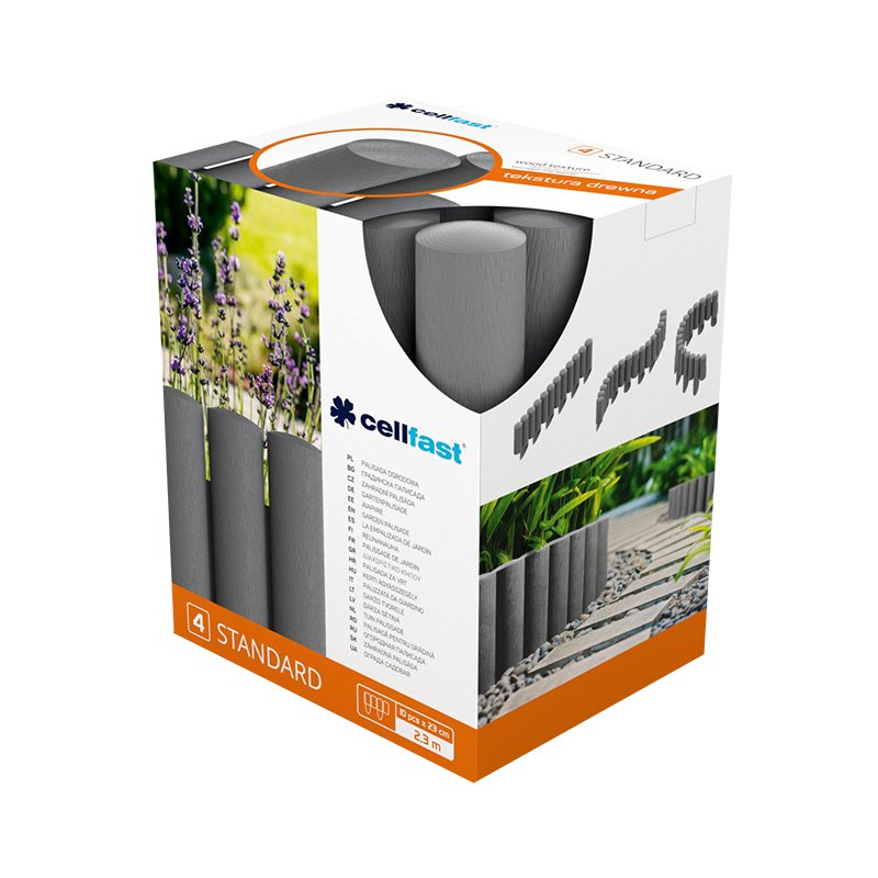 GARDEN PALISADE 4 GRAFIIDI STANDARD - 15,5x230cm