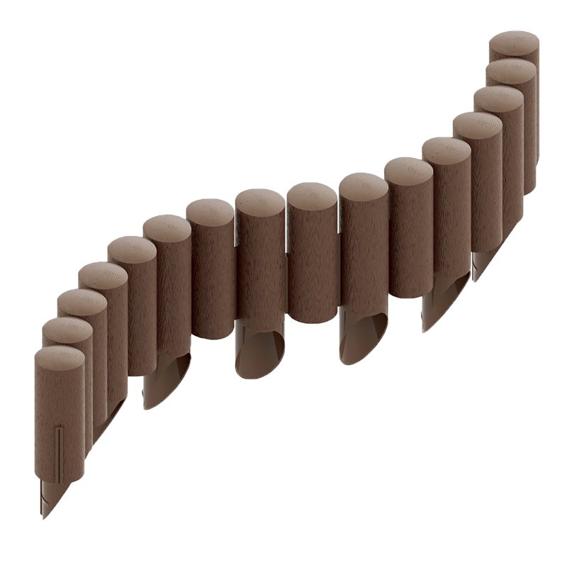 GARDEN PALISADE 4 STANDARD BROWN - 15,5x230cm
