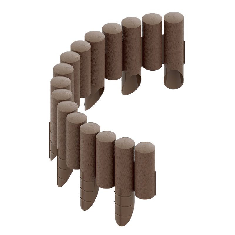 GARDEN PALISADE 4 STANDARD BROWN - 15,5x230cm