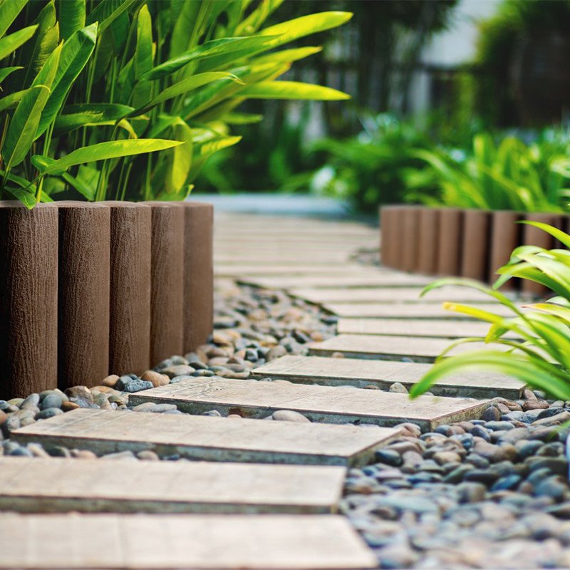GARDEN PALISADE 4 STANDARD BROWN - 15,5x230cm