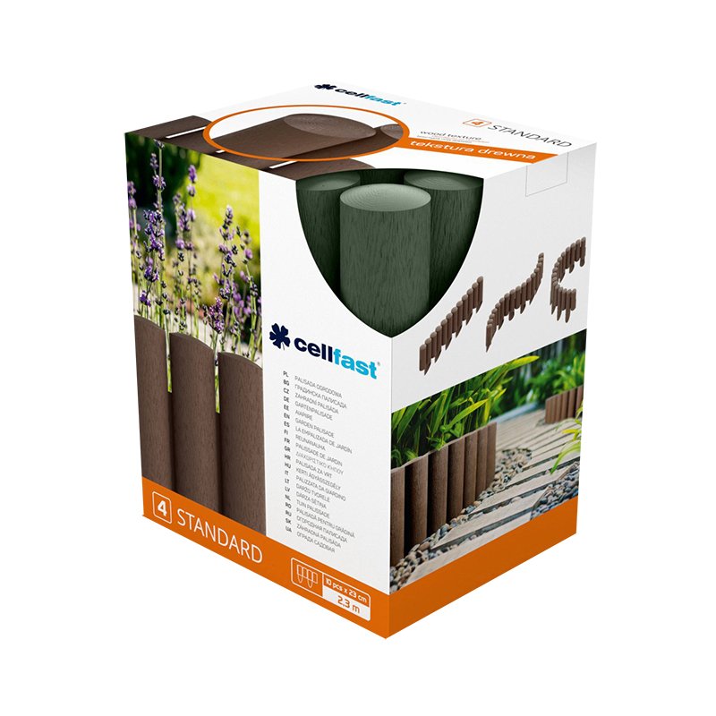 GARDEN PALISADE 4 STANDARD GREEN - 15,5x230cm
