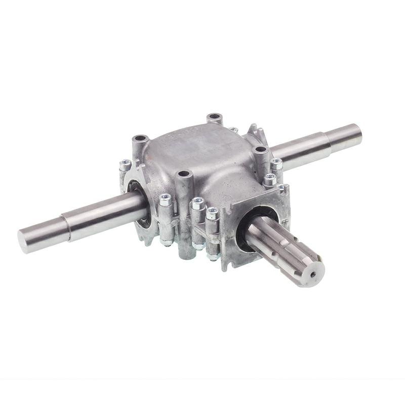 GEARBOX sobib THE väetiselaotur ALUM. CENTRE 450MM, I=1:1.14, Z-16/14 N=12 KW TO AXIS 770MM