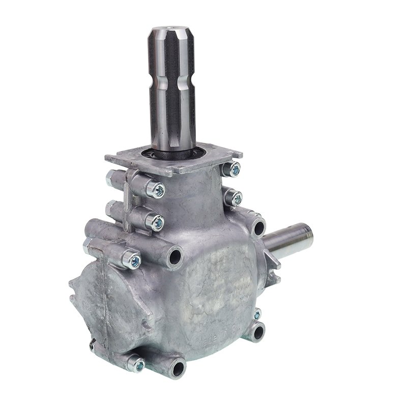 GEARBOX sobib THE väetiselaotur ALUM. SINGLE DISC SPREADER "FUNNEL", alumiinium, I=1:1.14, Z=16/14