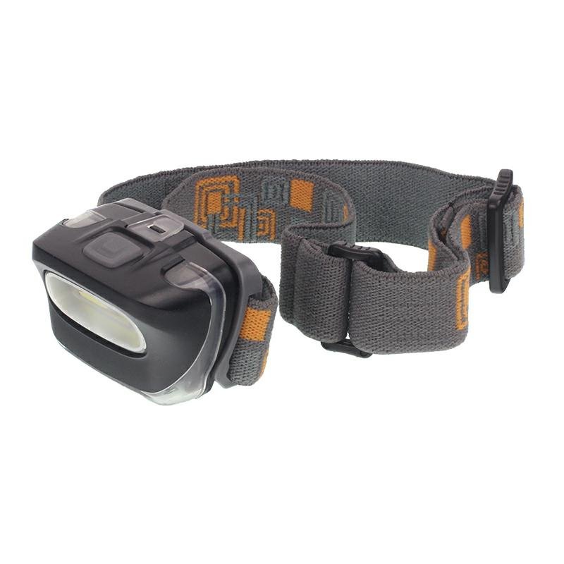 HEADLAMP LED COB 150 LUX, IPX3, REGULEERITAV RIHM
