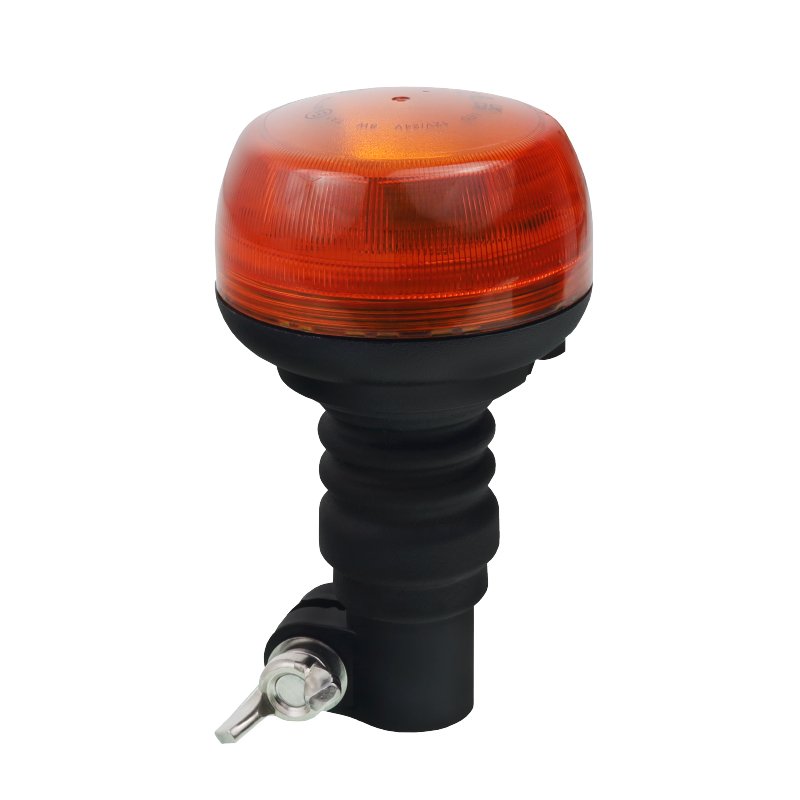 HOIATUSTULE MAJAKAS, PAINDUV KUMMIST TIHVT, 8 LED, 12/24V, ECE R10, R65, 150MM KÕRGUS
