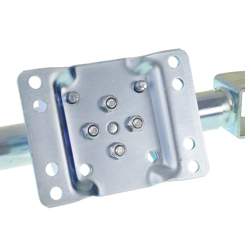 Haagise tugiratas 500KG FI 48MM pikendus 250MM kronsteiniga kummiratas HMIN=540