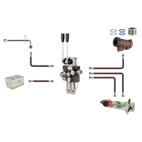 Hüdraulika KIT koos EXTERNAL 2-SECTIONAL DISTRIBUTOR C-360