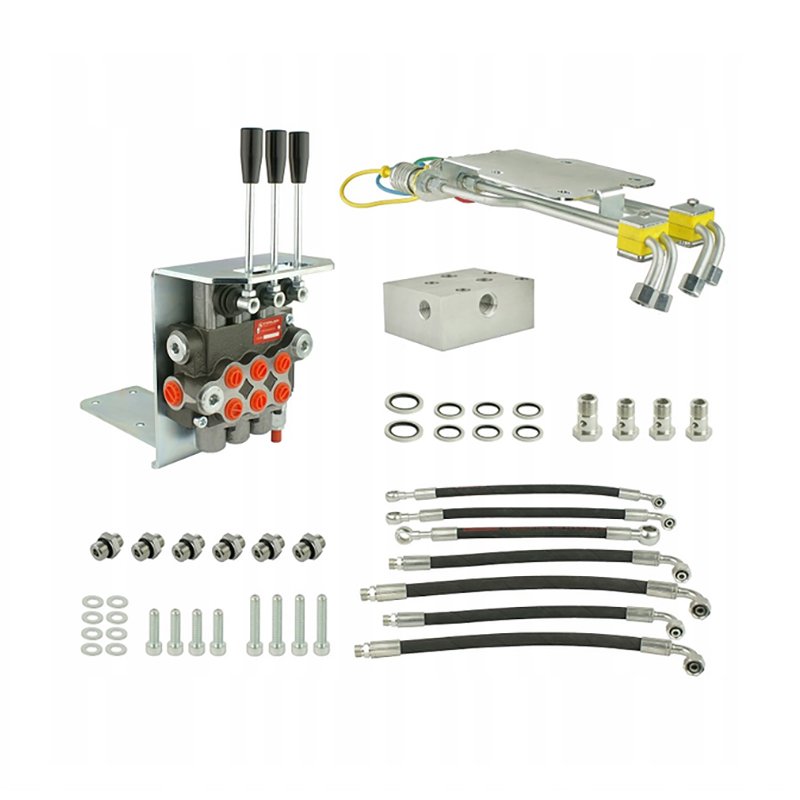 Hüdraulika KIT koos EXTERNAL 3-SECTIONAL DISTRIBUTOR C-330