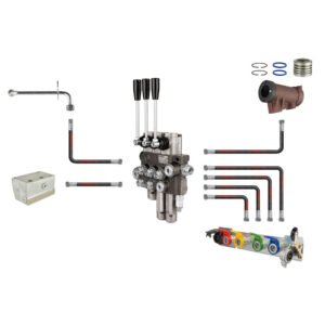 Hüdraulika KIT koos EXTERNAL 3-SECTIONAL DISTRIBUTOR C-360